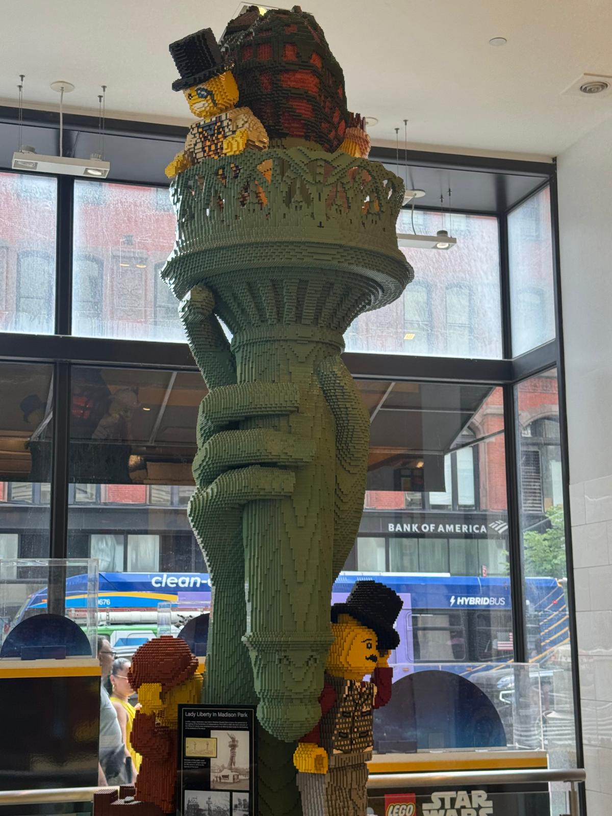 LEGO Statue of Liberty inside the LEGO Store