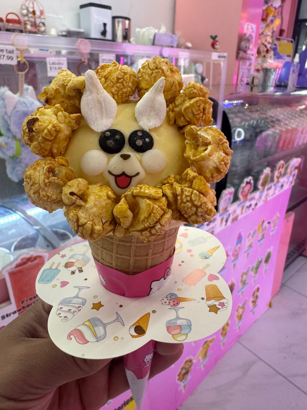 Adorable ice cream cone at Sweet C Cafe